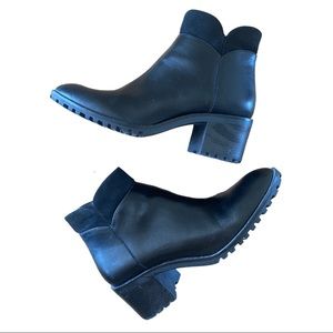 Zara Low Heel Black Bootie - Size 40